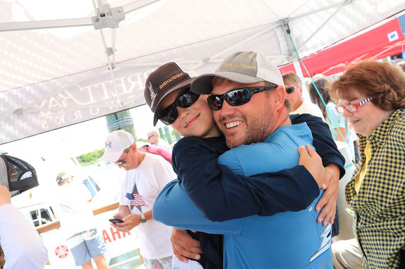 father and son at 2018 big rock blue marlin tournament