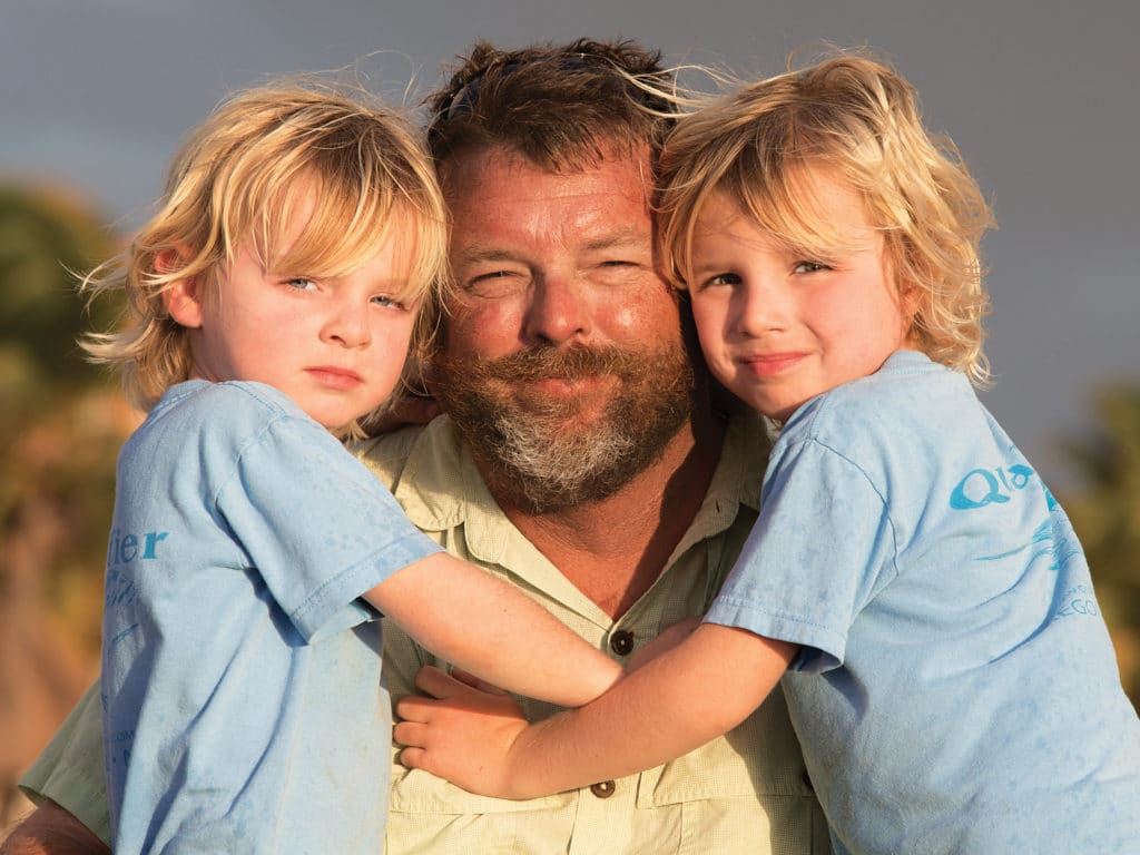 Capt. Fin Gaddy with his family