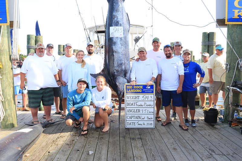 2018 big rock blue marlin tournament team fender bender