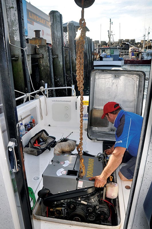 repowering a sport-fishing boat