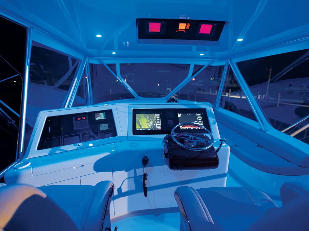 electronics suite on fishing boat