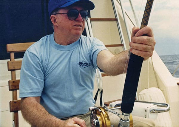 Bill Healey fishing Viking Yachts.