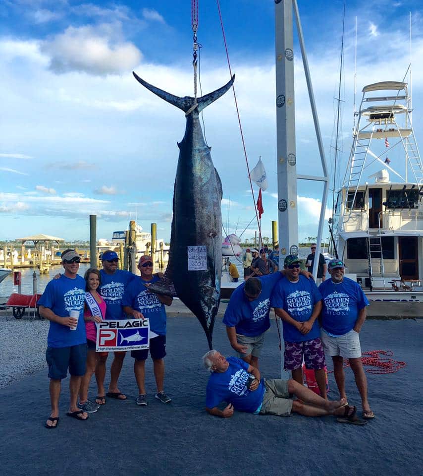 2016 Mississippi Gulf Coast Billfish Classic Cotton Patch first place blue marlin