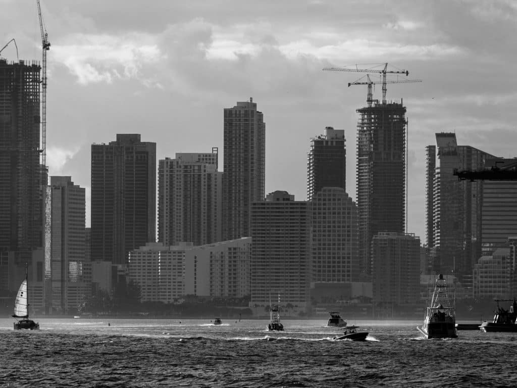 Florida East Coast city skyline