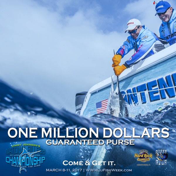 national billfish championship sailfish tournament million dollar purse key largo florida jimmy johnson