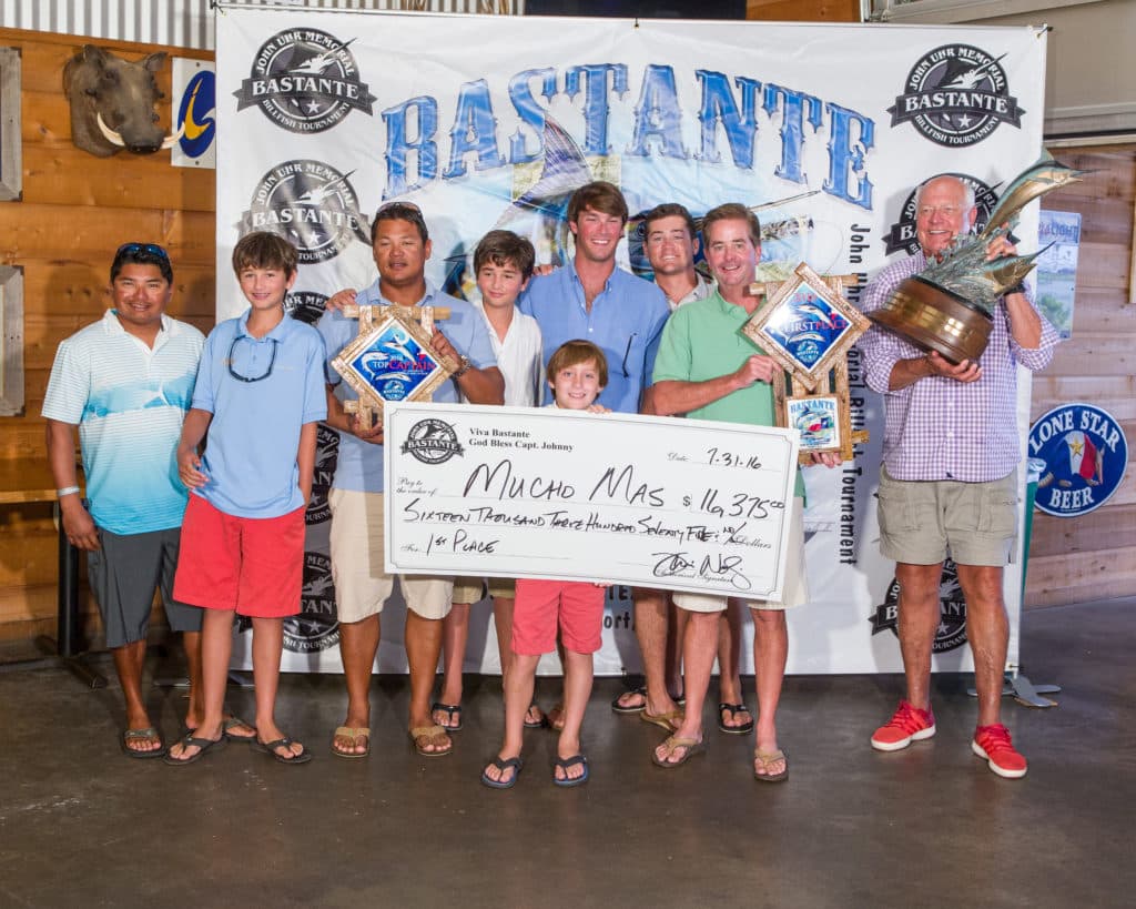 2016 Bastante John Uhr Memorial Billfish Tournament Mucho Mas first place