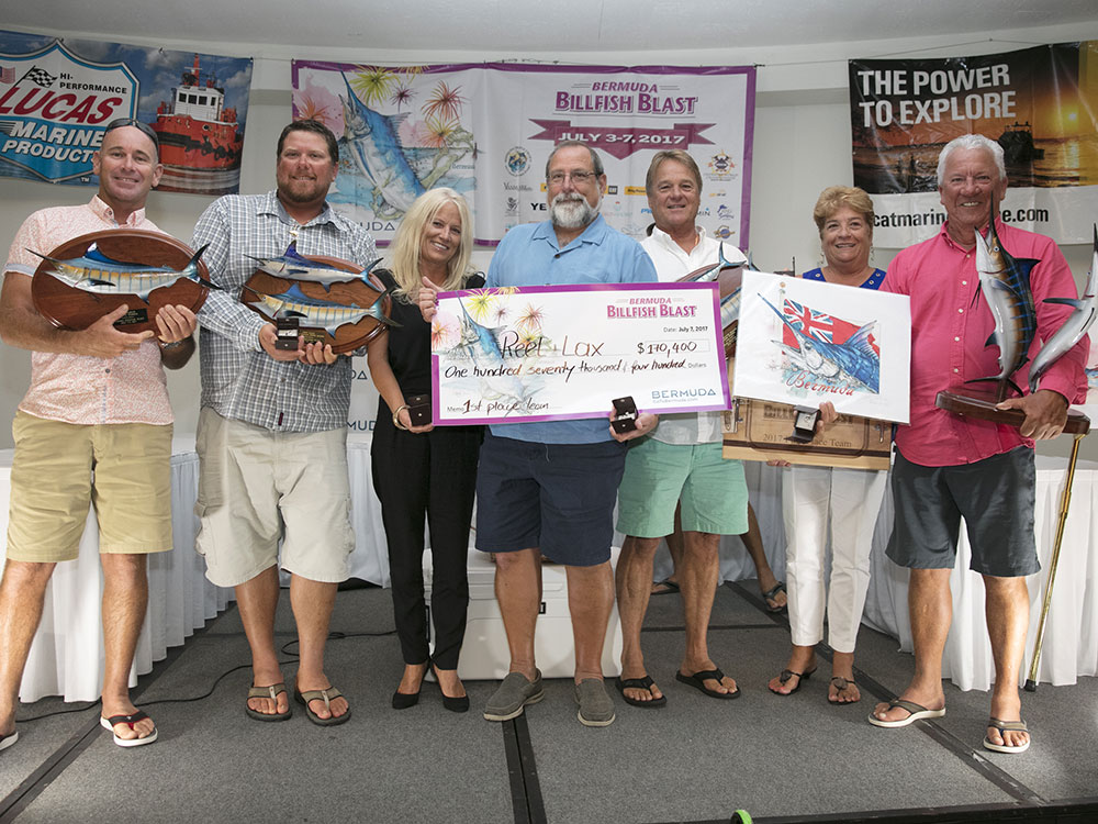 2017 bermuda billfish blast reel lax first place team