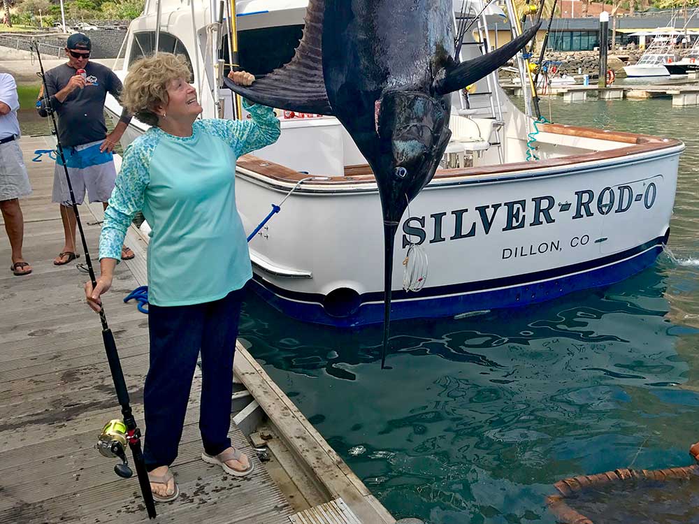 sherrell carter 12-pound-test ladies world record blue marlin