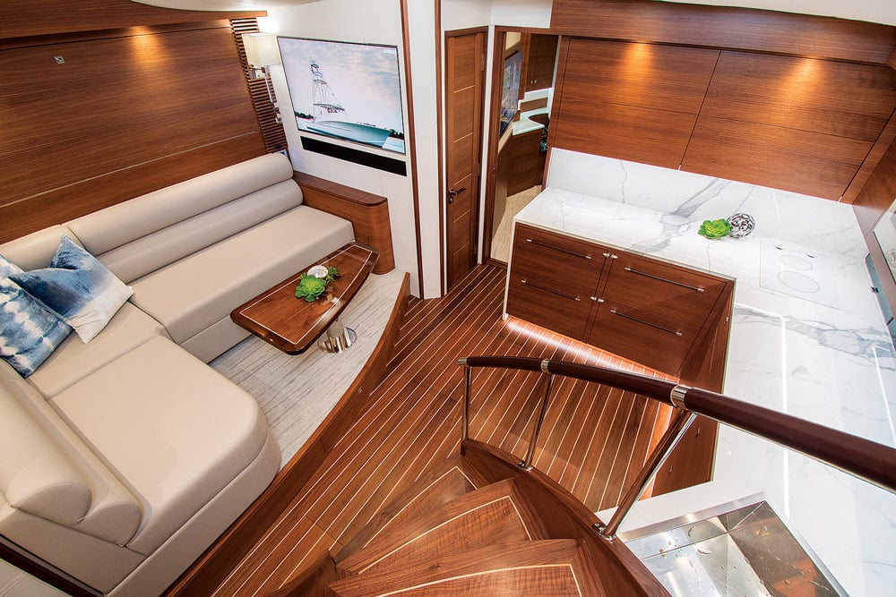 winter custom yachts interior lounge