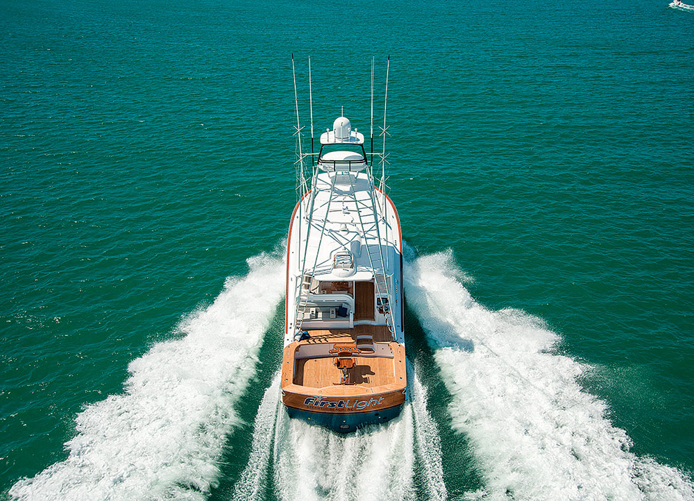 winter custom yachts first light on the water